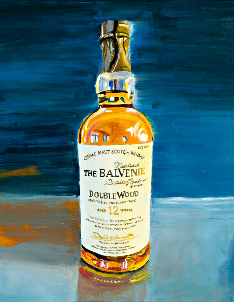 whiskey bottle painting by peterstridart
