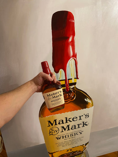 makers mark markersmark bottle whiskeyOil Painting by Peterstridart peter strid stridart